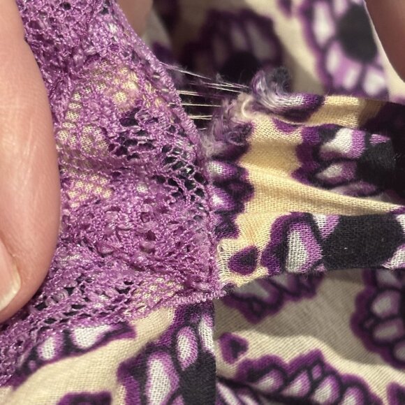 Free People FP One Paisley Kimono Wrap Dress S Beach Pool Swim Cover Up Robe - Picture 5 of 6